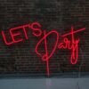 Let's Party Neon Sign