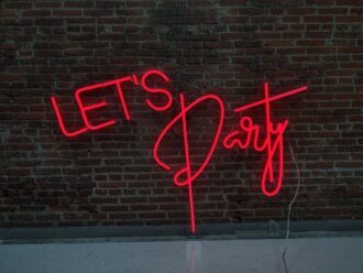 Let's Party Neon Sign