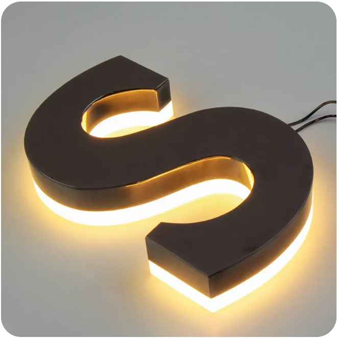 backlit channel letter signs