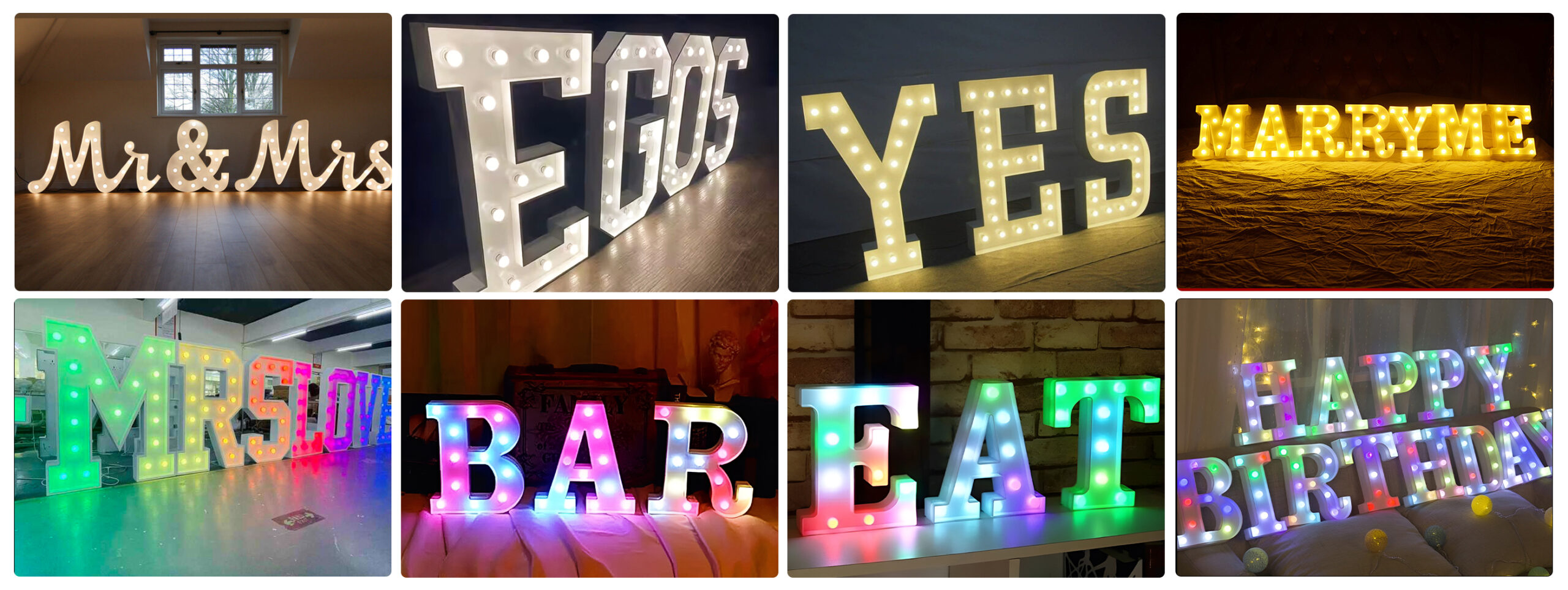 custom marquee letters