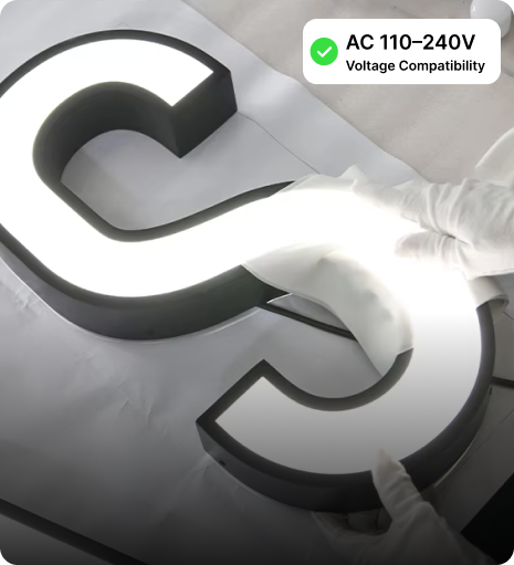 create neon illuminated signs Voltage Compatibility (AC 110–240V)